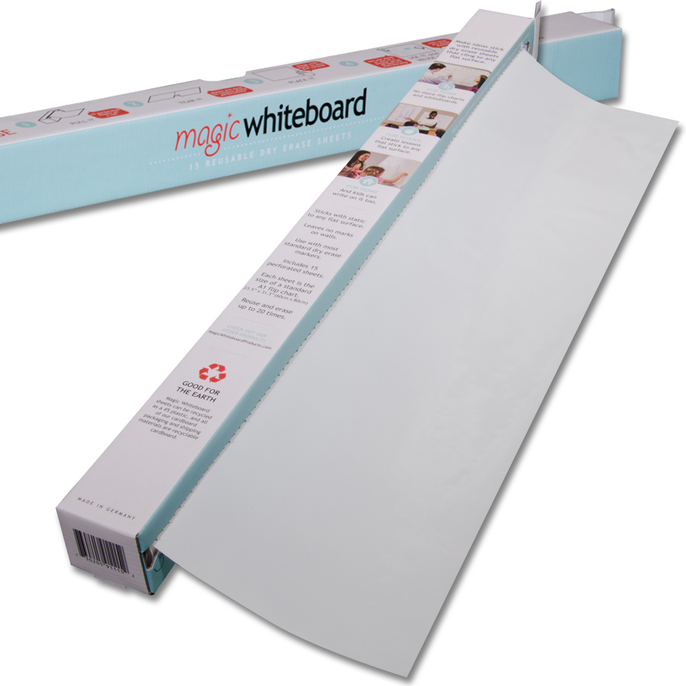 Magic Clearboard Dry Erase Sheet Roll CLEAR Transparent (23.5” x